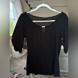 Black business casual top